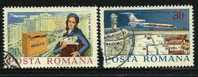 ● ROMANIA 1977 - AEREO - P.A. N. 251 / 52 Usati , Serie Completa - Cat. ? € - Lotto N. 631 - Usado