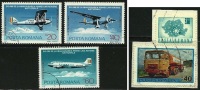 ● ROMANIA 1976 - AEREO - P.A. N. 239 /41 + Vari Usati  - Cat. ? € - Lotto N. 633 /34 - Usado