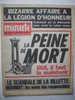- Journal Hebdomadaire - Anti Communiste - Extrème Droite - MINUTE - La Peine De Mort - La Villette - Juillet 1972 - - 1950 - Today