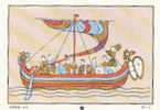 Image /  Barque Normande / Histoire Vikings /  Drakkar ??  // St Ref IM 6-K/76 - Nestlé