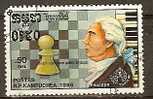 KAMPUCHEA 1986 Stockholmia 86 International Stamp Exhibition. Chess - 50c. - Francois-Andre Philidor FU - Kampuchea