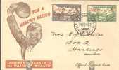 NZ167/ Health (Gesundheit) 1946. Soldat Hilft Kind (FDC) - FDC