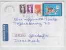 France Cover Sent To Denmark Lamoura Lajoux Jura 30-7-1998 - Lettres & Documents