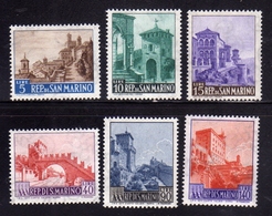 REPUBBLICA DI SAN MARINO 1966 VEDUTE VIEWS SERIE COMPLETA COMPLETE SET MNH - Nuovi