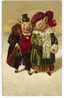 Cartolina IN RILIEVO - " UMORISTICHE " - VIAGGIATA NEL 1903 - MAIALI IN ABITO ELEGANTE - Cochons