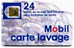 @+ Carte De Lavage MOBIL - BULLES TYPE 1 - 24 UNITES - SO3. - Car Wash Cards