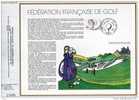 France: 1980 Très Beau Document Philatélique, Fédération Française De Golf, Oblitération Paris - Golf