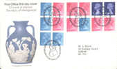 G.B. - The Story Of  WEDGWOOD - FDC - 1972. -  1/2 P  P.V.A. - LB   VERY  NICE - 1981-1990 Em. Décimales