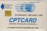 # PERU 4 CPTCARD - Interconexion 80 Gem   Tres Bon Etat - Perú