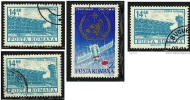 ● ROMANIA 1973 - METEREOLOGIA + P.A.  Usati - Cat. ? € - Lotto N. 660 /62 /63 /64 - Usado