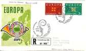 LUXEMBOURG 1963 EUROPA CEPT FDC R-COVER - 1963