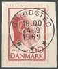 Denmark-"Frederik IX (brown Red)" Used On Fragment With "GRINDSTED 24-9-1969" Postmark - Usati