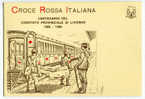 CARTOLINA CROCE ROSSA ITALIANA ANNULLO CENTENARIO LIVORNO ANNO 1985 - Croix-Rouge