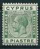 Zypern  1925  George V  1/2 Pia Grün   Mi-Nr.102  Falz * / MH - Cyprus (...-1960)