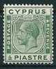 Zypern  1925  George V  1/2 Pia Grün   Mi-Nr.102  Falz * / MH - Chypre (...-1960)