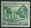 Zypern  1934  George V - Pictorial  1/2 Pia   Mi-Nr.119  Falz * / MH - Chypre (...-1960)