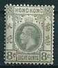 Hongkong  1912  George V  8 C (Wz Multi CA)  Mi-Nr.102  Falz * / MH - Nuevos