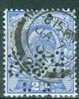 Great Britain 1902  2 1/2p King Edward VII Issue #131 Perfin - Perforés