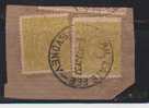 Australia  1931, 4d KG V Used In 1937, "Late Fee" On Piece - Used Stamps