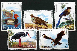 Spain 1973 Birds MiNr. 2029 - 2033  Spanien Birds 5v MNH** 3,50 € - Cigognes & échassiers