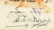 PALERMO  /  MISILMERI -Piego -  "Verificato Per Censura" -28.11.1944 - Marcophilia