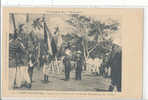 W987/C P A  NOUVELLE CALEDONIE - INAUGURATION DU MONUMENT DE BALADE LES DRAPEAUX DES SOCIETES - Nouvelle-Calédonie