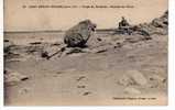 CPA-44-SAINT-BREVIN-L’OCÉAN-PLAGE  DU POINTEAU-ROCHER DE L' OURS-ANIMÉE-UN HOMME ASSIS SUR 1 ROCHER AVEC SON CHIEN - Saint-Brevin-l'Océan