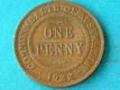 ONE PENNY 1922 - KM 23 ( For Grade, Please See Photo ) ! - Penny