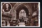 RB 675 - 1907 Real Photo Postcard Bishop A.G. Edwards St Asaph Cathedral Flint Wales - Leamington Squared Circle Cancel - Flintshire