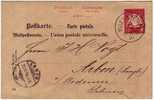 Ganzsache Mit Herzlichen Stempel 1894 - Enteros Postales