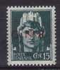 ITALIA 1944 RSI 15 Cent. GNR  VR **MNH  ALTA QUALITA' - Mint/hinged