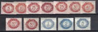 SS5847 - LIECHTENSTEIN 1920 , Segnatasse Serie N. 1/12  *  Mint - Strafportzegels