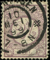 Pays : 384  (Pays-Bas : Guillaume III)   Yvert Et Tellier N° :   33 (o) [12 ½ ] ; NVPH NL 33 F - Used Stamps