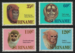 Suriname 1987 MiNr. 1194 - 1197  Surinam Mammals Monkey  4v MNH** 6,50 € - Affen