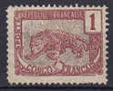 French Congo 1901 Mi. 30   1 C Panther MPG - Sonstige & Ohne Zuordnung