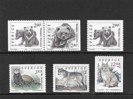 Sweden 1993 MiNr. 1756 - 1760  Schweden Sverige  Fauna Mammals Predators 6v MNH** 6,50 € - Ours