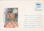 Lutte 1992 Olympic Games Barcelona Entier Postal Srationery Cover * * Romania - Lutte