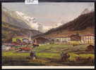 Loèche-les-Bains - Leukerbad & Balmhorn Nach Stahlstich Von L. Rohbock Um 1836 ; Gr. Format (3848) - Loèche