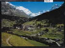 Loèche-les-Bains - Leukerbad 1401 M ; Balmhorn, Gitzifurgge, Ferdenhorn ; Gr. Format (3859) - Ferden