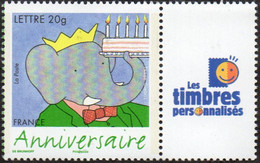 France Personnalisé N° 3927,A.** Babar - Logo Les Timbres Perso..... Eléphant - Otros & Sin Clasificación