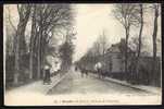 CPA  ANCIENNE- FRANCE- HESDIN (62)- AVENUE DE L'ALOUETTE AVEC BELLE ANIMATION- ATTELAGE- CAVALIERS- - Hesdin