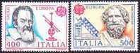 CEPT / Europa 1983 Italie,* N° 1574 Et 1575 Grandes Oeuvres Du Génie Humain - 1983