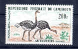 Cameroun 1962-63, Autruche, PA 55**, - Avestruces