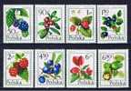 PL Polen 1977 Mi 2487-94 Mnh Früchte - Unused Stamps