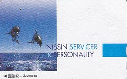 Carte JAPON - ANIMAL - DAUPHIN / Dauphins Nissin - DOLPHIN JAPAN Tosho Card - DELPHIN Karte - GOLFINO - 192 - Delfines