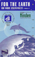 Carte JAPON - ANIMAL - DAUPHIN & Globe TERRE / For The Earth - DOLPHIN JAPAN Tosho Card Space Globus - DELPHIN - 199 - Delfines
