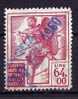 1958 - ISTITUTO NAZIONALE DELLA PREVIDENZA SOCIALE - Lire 64 - Revenue Stamps