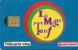 CARTE-FR-PRIVEE-Gn372-06/97-5U-GEM2-CONTINENT-LE MEGA TEUF-N°Série 4004-Utilisé- TBE - 5 Units