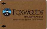 CLE HOTEL KEY FOXWOODS MAGNETIQUE GOLD  SUPERBE  RARE - Hotelsleutels