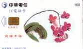 TAIWAN CARTE 4 SERIE FLEURS FLOWERS SET 100U VALID 2004 - Taiwan (Formose)